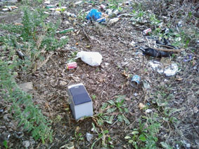 Speaker with bottles